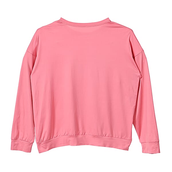 Shop Lc Tamsy Black Eye Catching Ballet Dancing Girls Crystal Long Sleeve Top - One Size Fits Up To XLarge