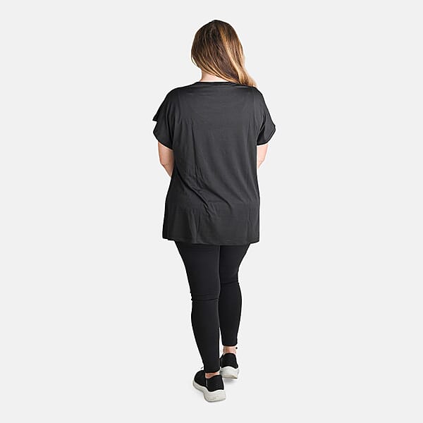 Shop Lc TAMSY Black Rhinestone Half Top– One Size Fits Most