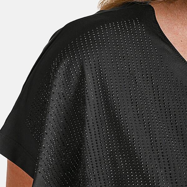 Shop Lc TAMSY Black Rhinestone Half Top– One Size Fits Most