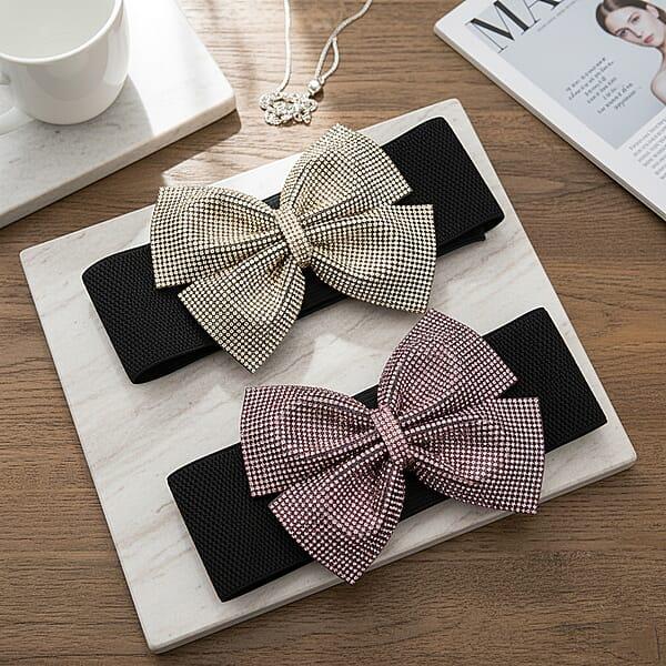 Shop Lc Tamsy Purple Extendable Belt With Resin Crystal