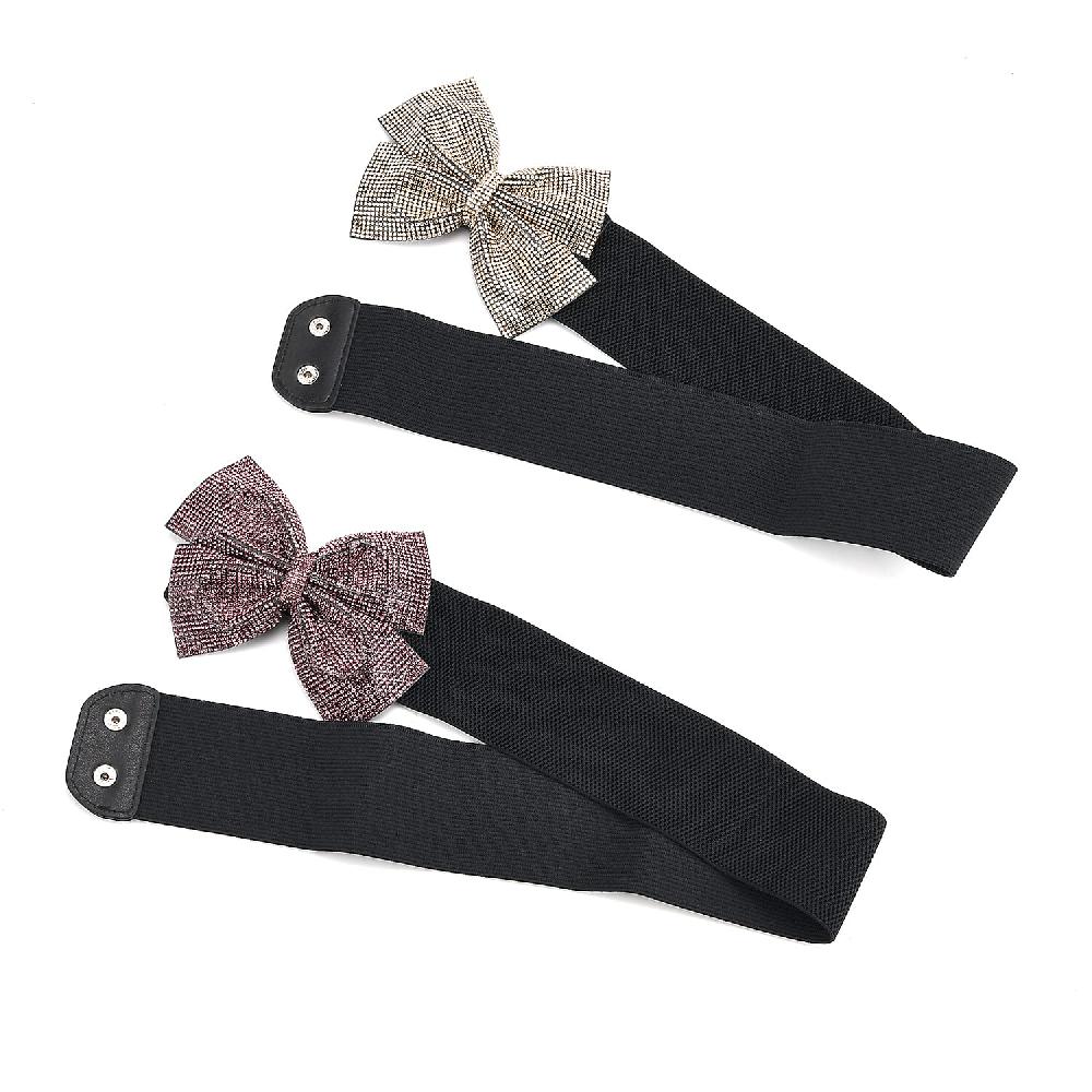 shop lc Tamsy Purple Extendable Belt with Resin Crystal