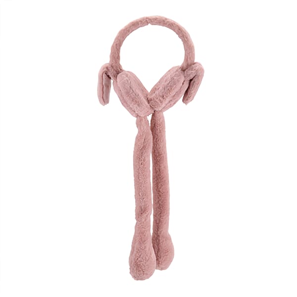 Shop Lc Tamsy Set Of 2 Plain Pink And Animal Face Earmuff With Moving Jumping Rabbit Ears