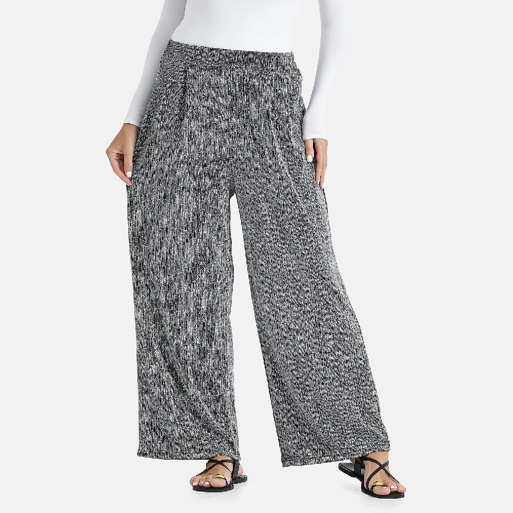 shop lc Tamsy Silver Lurex Sparkly Sequins Print Pant- One Size fits Most
