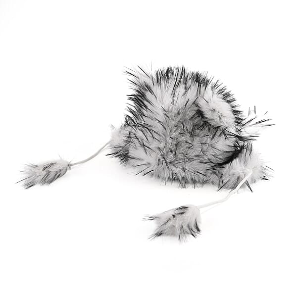 Shop Lc Tamsy White Hat With Bicolor Long Fur And Ears Decoration