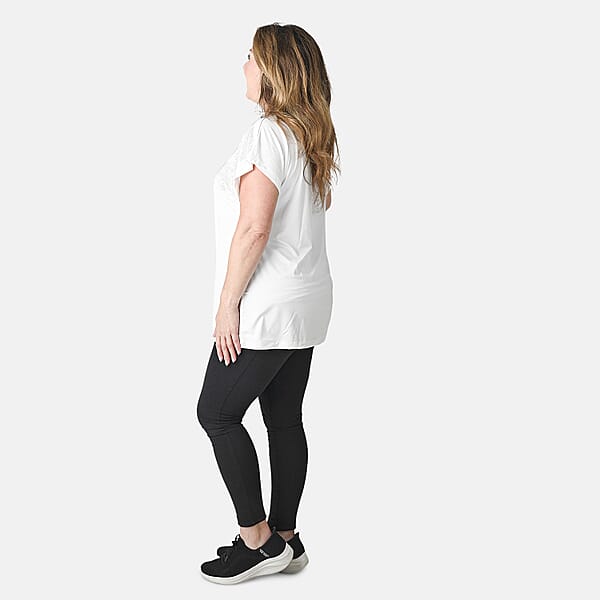 Shop Lc TAMSY White Rhinestone Half Top– One Size Fits Most