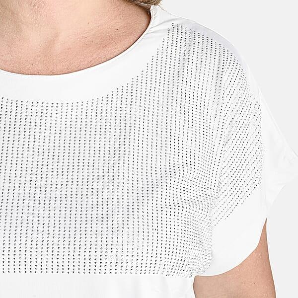 Shop Lc TAMSY White Rhinestone Half Top– One Size Fits Most
