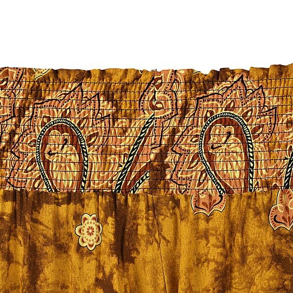 Shop Lc Tamsy Yellow Paisley Harem Pant With 2 Pockets - One Size Fits Most