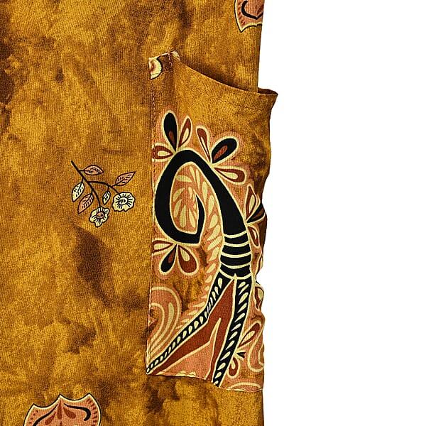 Shop Lc Tamsy Yellow Paisley Harem Pant With 2 Pockets - One Size Fits Most