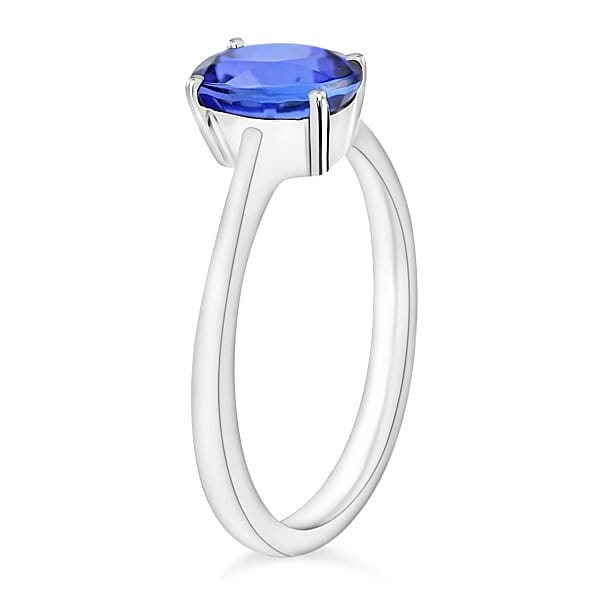 Shop Lc Tanzanite 1.35 Ctw Solitaire Ring In Platinum Over Sterling Silver (Del. In 10-12 Days)