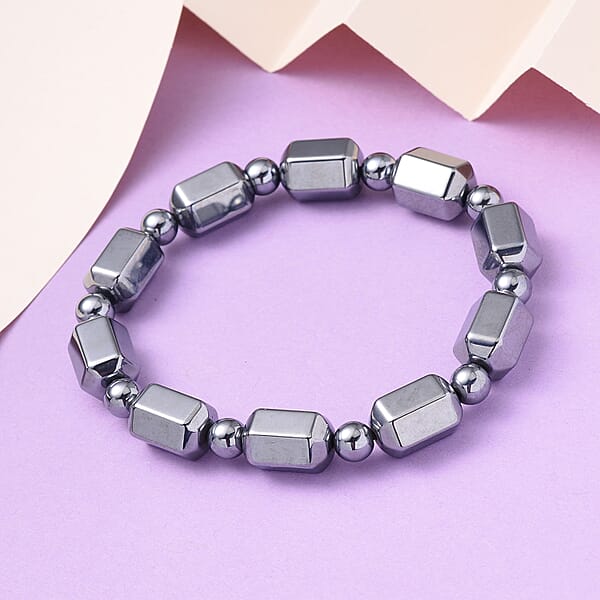 Shop Lc Terahertz 113.65 Ctw Beaded Stretch Bracelet (6.5-7In)