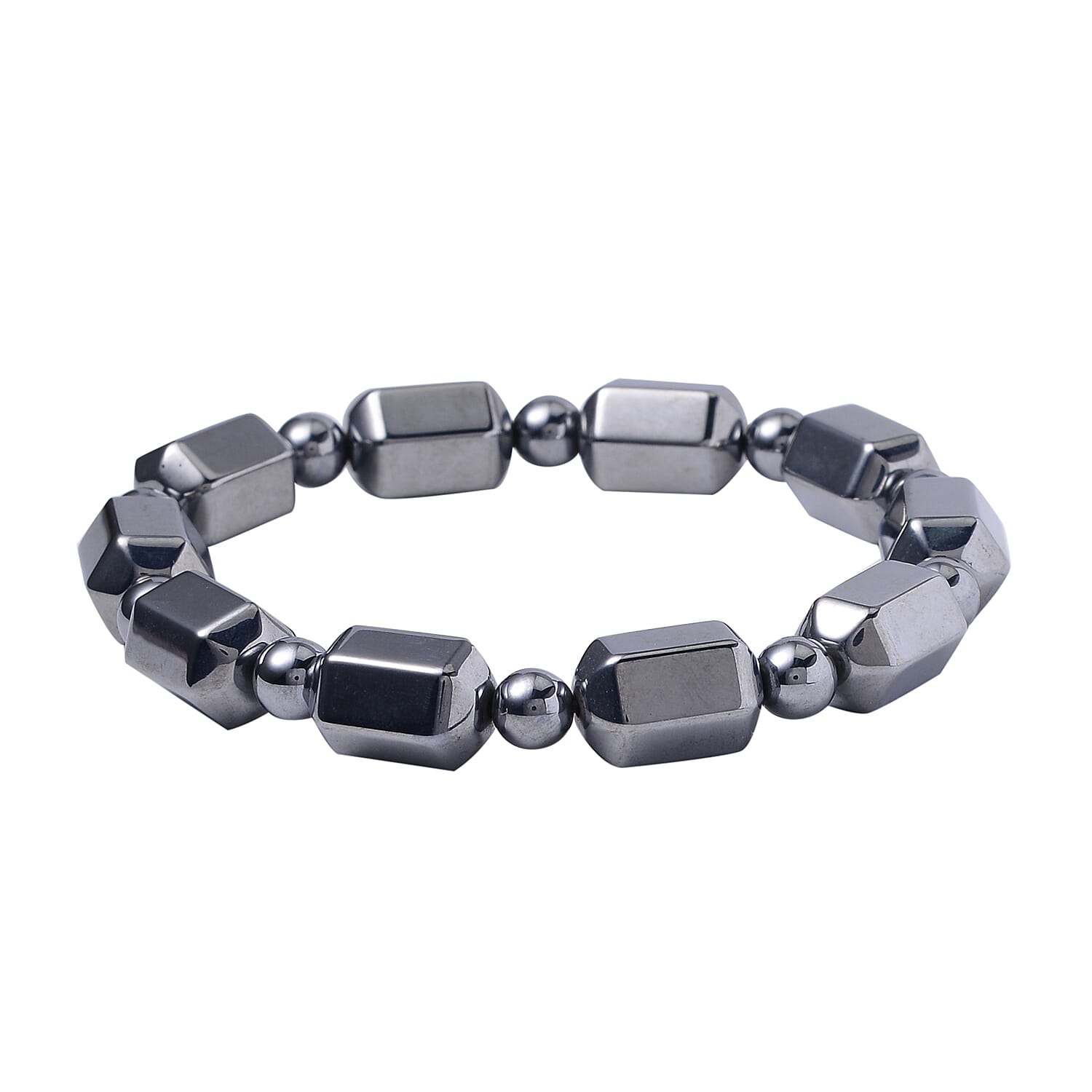 shop lc Terahertz 113.65 ctw Beaded Stretch Bracelet (6.5-7In)