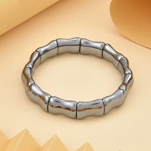 Shop Lc Terahertz 123.00 Ctw Bamboo Stretchable Bracelet
