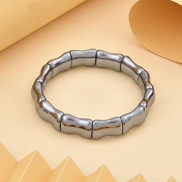 Shop Lc Terahertz 123.00 Ctw Bamboo Stretchable Bracelet