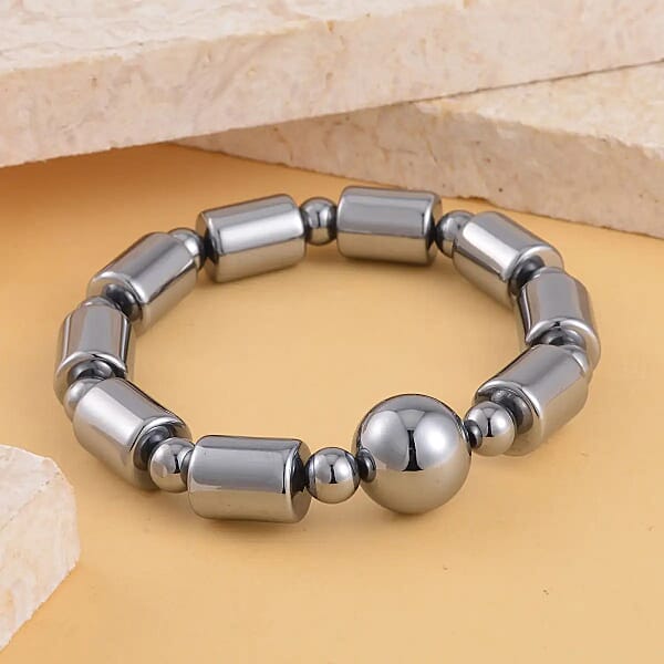 Shop Lc Terahertz 143.00 Ctw Beaded And Barrel Stretch Bracelet