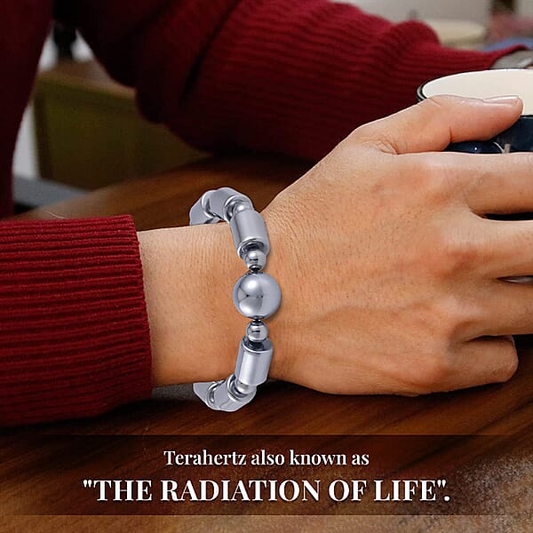 Shop Lc Terahertz 143.00 Ctw Beaded And Barrel Stretch Bracelet