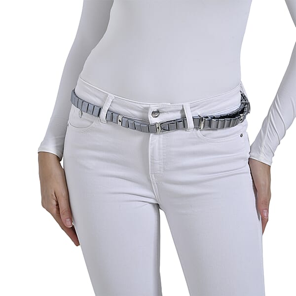 Shop Lc Terahertz 1550.00 Ctw Waist Chain In Silvertone 48 Inches