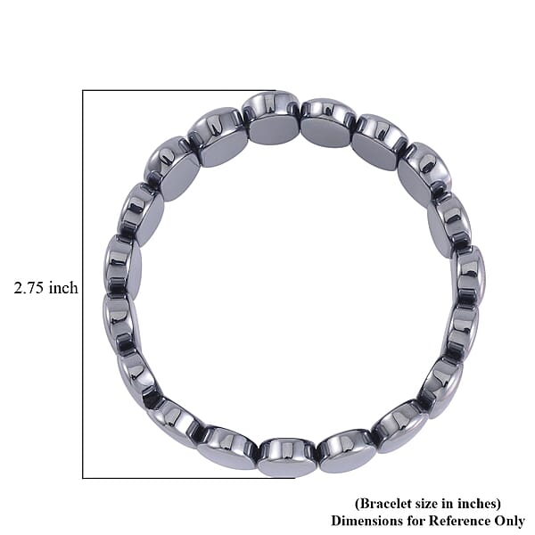 Shop Lc Terahertz 230.00 Ctw Oval Block Stretch Bracelet