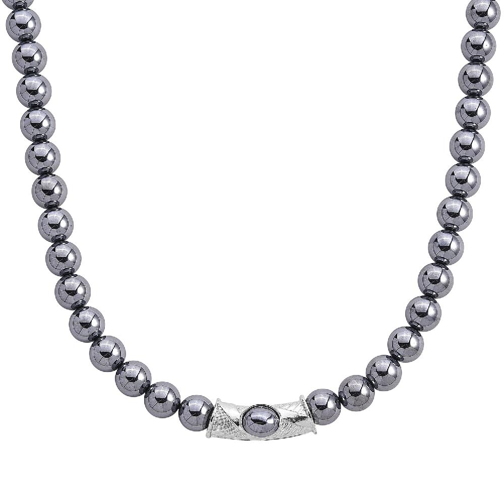 shop lc Terahertz Beaded Necklace in Silvertone 300.00 ctw (20 Inches)
