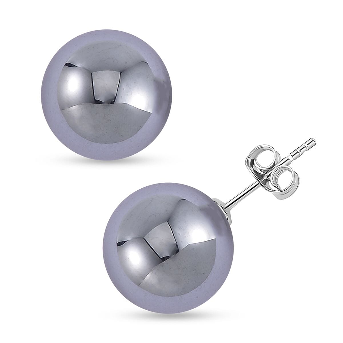 shop lc Terahertz Solitaire Stud Earrings in Rhodium Over Sterling Silver 22.50 ctw