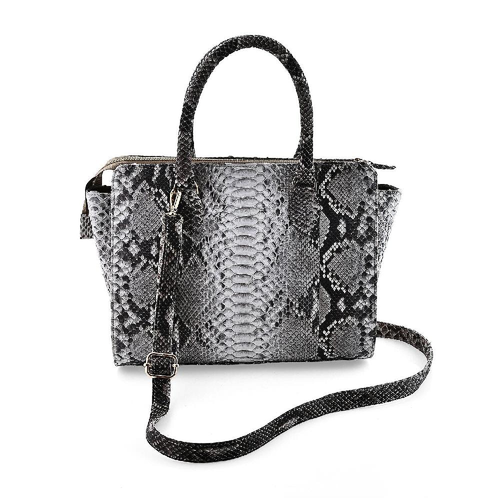 shop lc The Pelle Collection Natural Color 100% Genuine Python Leather Tote Bag for Women Satchel Purse Shoulder Handbag Designer Tote Bag