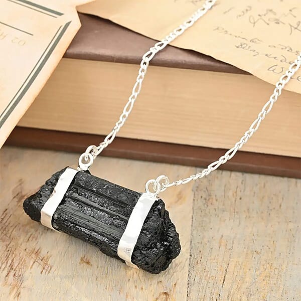 Shop Lc Tourmaline 73.50 Ctw Necklace In Silvertone 32-34 Inches