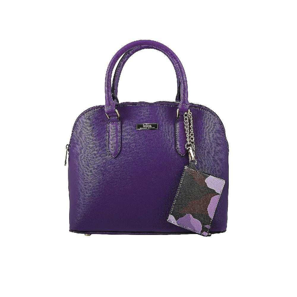 shop lc Trina Turk Purple Faux Leather Dome Crossbody Bag