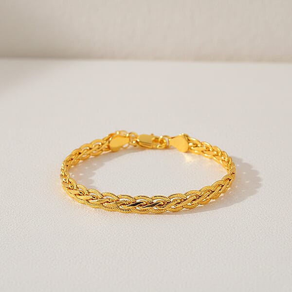 Shop Lc Twisted Link Bracelet In Goldtone (7.5-9.5In)