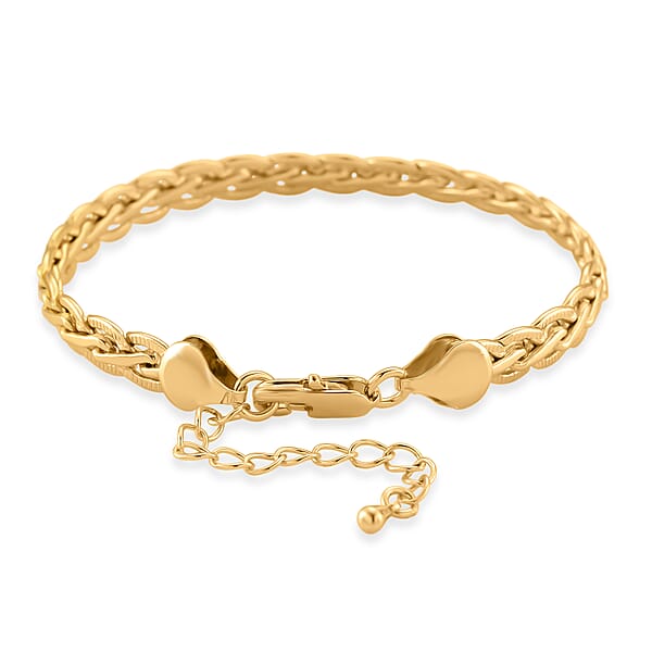 Shop Lc Twisted Link Bracelet In Goldtone (7.5-9.5In)