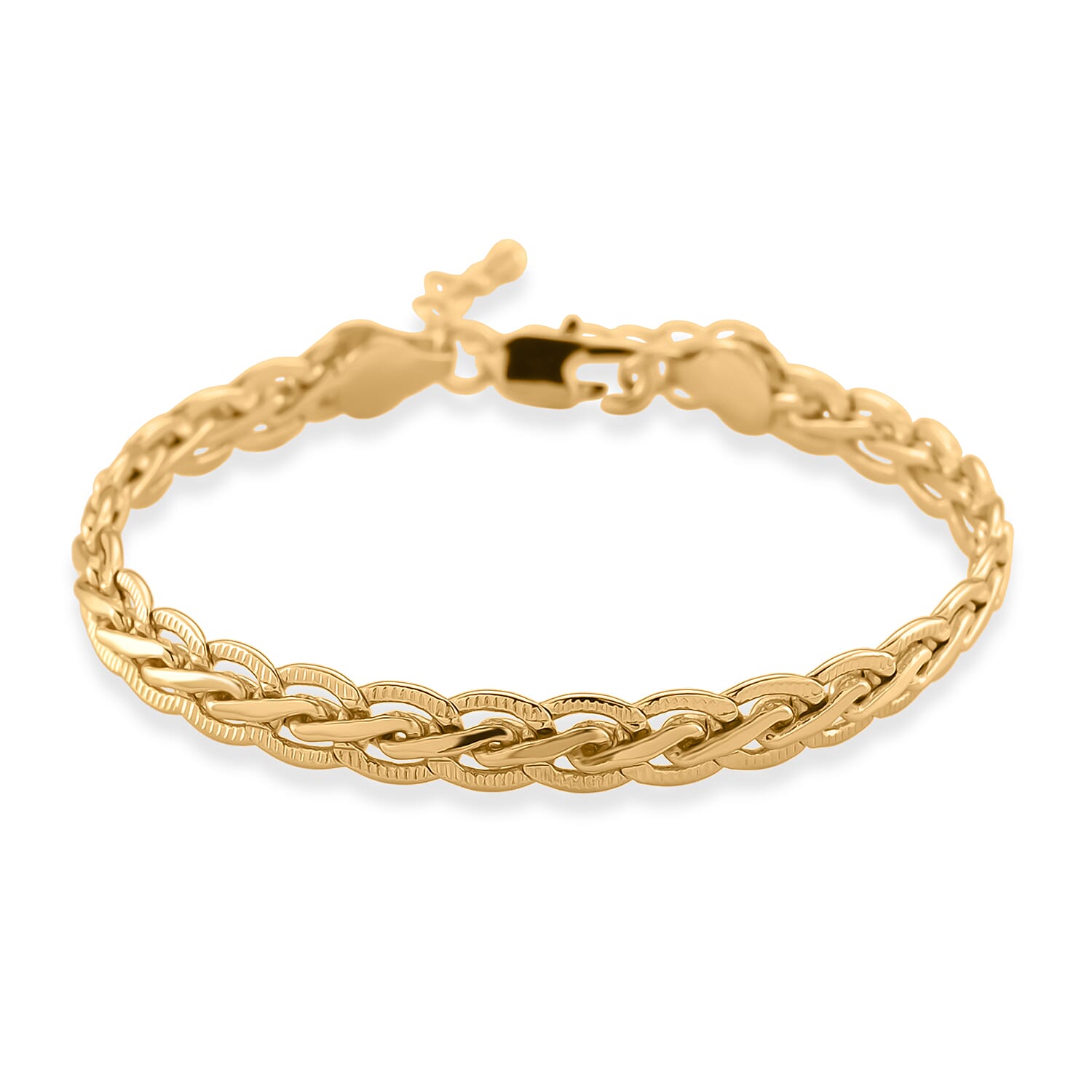 shop lc Twisted Link Bracelet in Goldtone (7.5-9.5In)