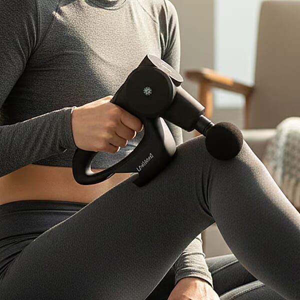 Shop Lc Unimed Massager Rotating Massage Gun - Black Ships In 7-10 Business Days