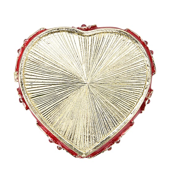 Shop Lc Valentine’s Special Livmore Red Hearted Design Trinket Box