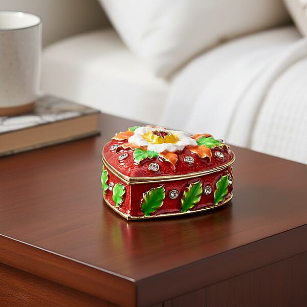 Shop Lc Valentine’s Special Livmore Red Hearted Design Trinket Box