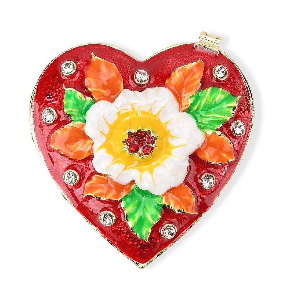 shop lc Valentine’s Special Livmore Red Hearted Design Trinket Box