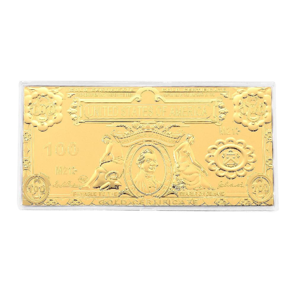 shop lc Valentine Special Deal 24K Golden American Legacy Two-Dollar Bill Embossed Sheet (15.5x7.5cm) 100mg