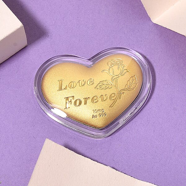 Shop Lc Valentine Special Deal 24K Golden Heart Of Forever Embossed Sheet 10mg