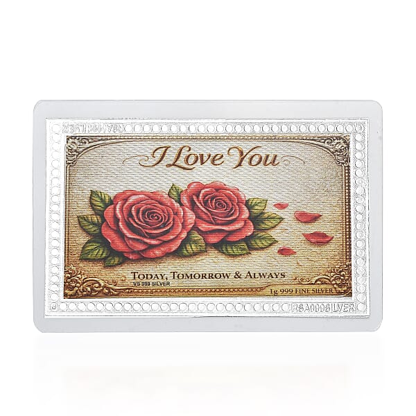 Shop Lc Valentine Special Deal 999 Fine Silver Forever & Always Emboss Sheet 1g