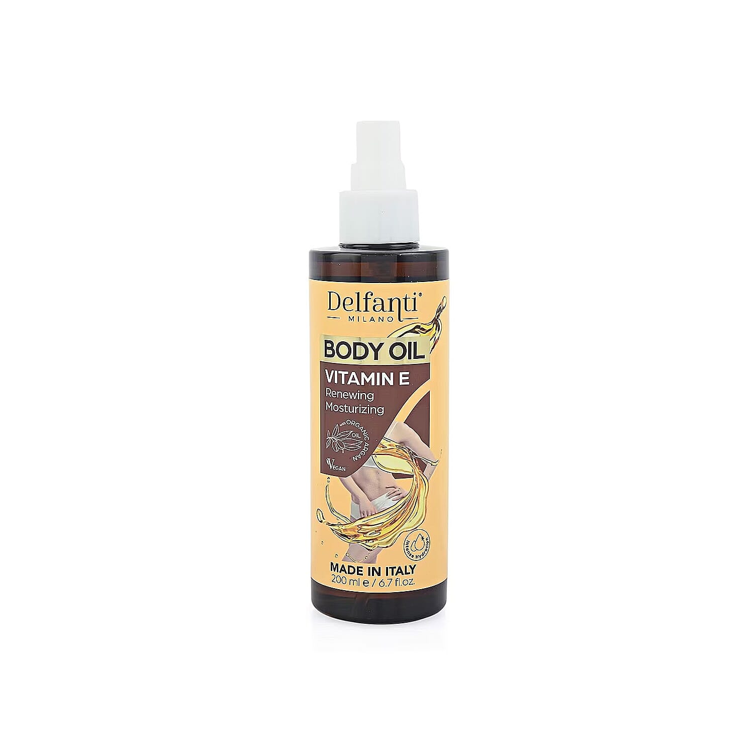 shop lc Valentine Special Deal Delfanti Milano Gold and Burgandy Body Oil with Vitamin e 6.7oz