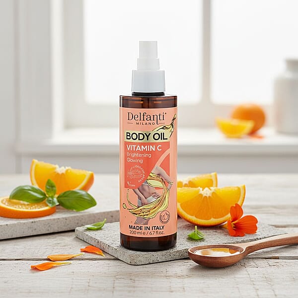 Shop Lc Valentine Special Deal Delfanti Milano Orange Body Oil With Vitamin C 6.7oz