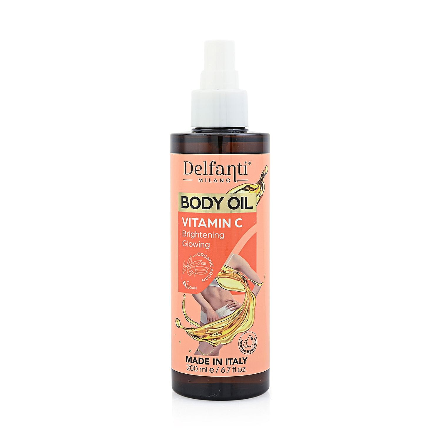 shop lc Valentine Special Deal Delfanti Milano Orange Body Oil with Vitamin c 6.7oz