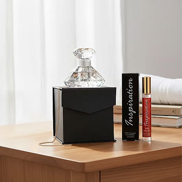 Shop Lc Valentine Special Limited Edition Clinical Results Crystal Decanter & The Lab Direct Inspiration 540 Intense (Inspired By Baccarat Rouge 540) 2 Pc Set (Ships In 5-7 Days)