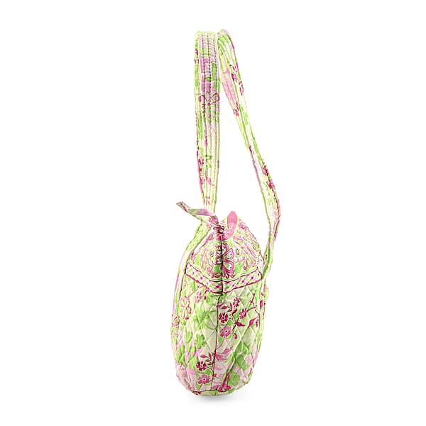 Shop Lc Vegas Closeout OK Pink & Green Floral Quilted Shoulder Bag
