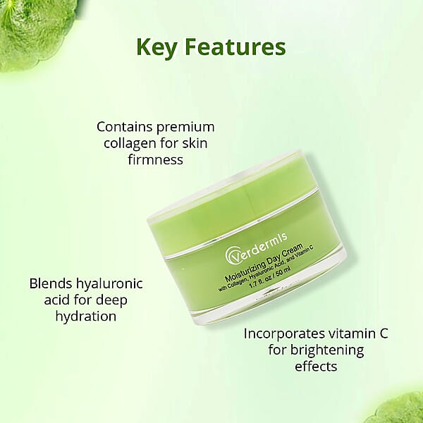 Shop Lc Verdermis Moisturizing Day Cream With Collagen Hyaluronic Acid And Vitamin C (1.7oz)