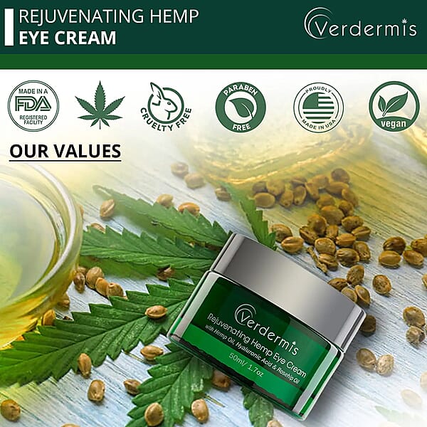 Shop Lc Verdermis Rejuvenating Hemp Eye Cream 50ml/1.7oz (Made In USA) Under Eye Cream