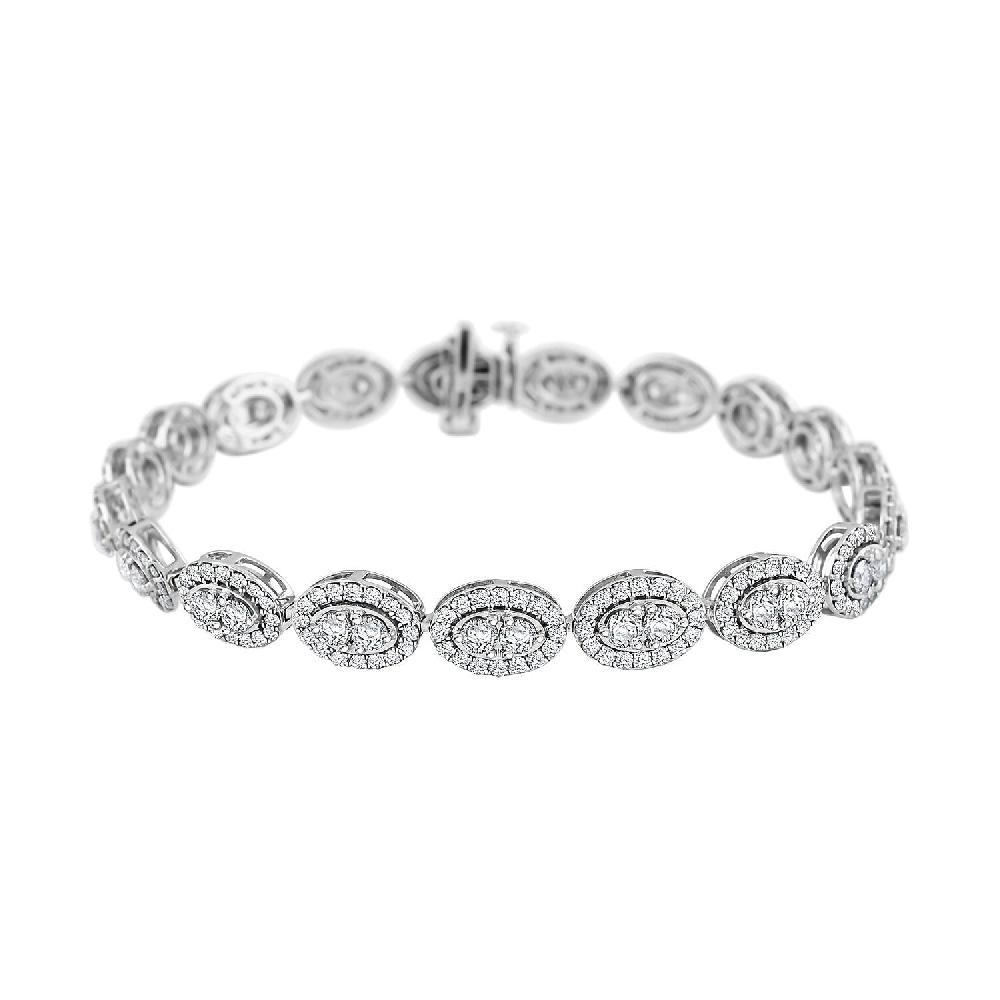 shop lc Verigold Diamond 6.12 ctw Bracelet in 10K White Gold (7.50 In) 10.50 Grams