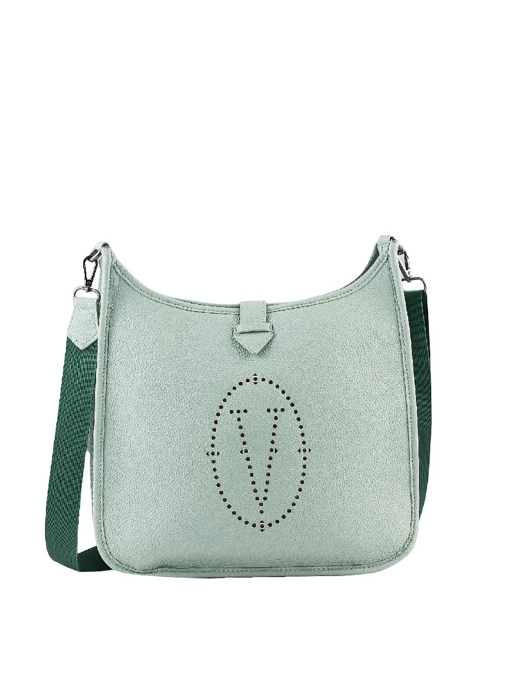 shop lc Vertigo Paris Mint Vegan Leather Shoulder Bag (12.75x3.75x11)