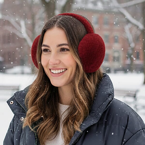 Shop Lc White Navy And Burgundy Set Of 3pcs Ear Muff