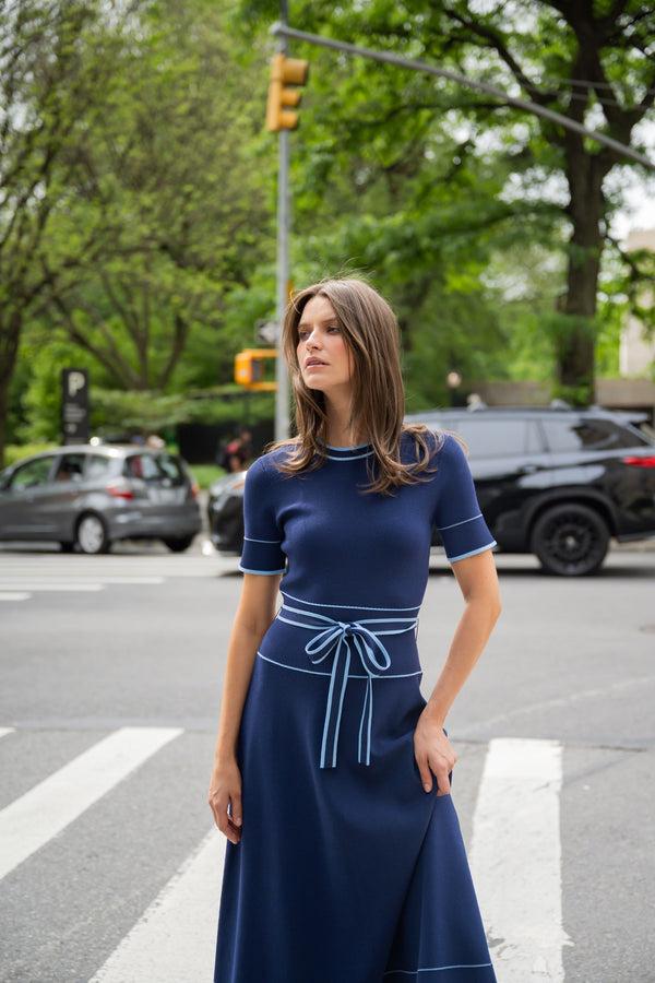 Shoshanna Addison Dress Navy