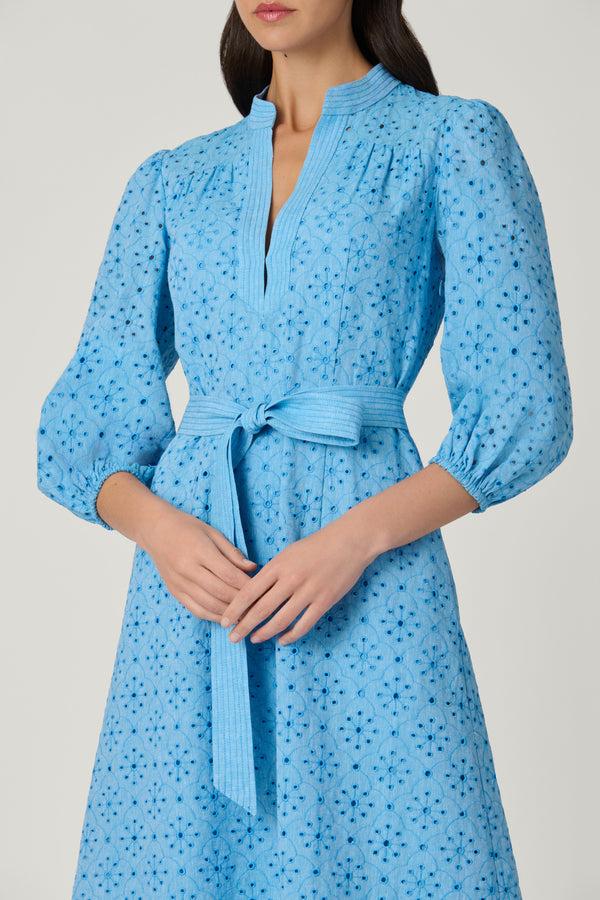 Shoshanna Adele Dress Cyan