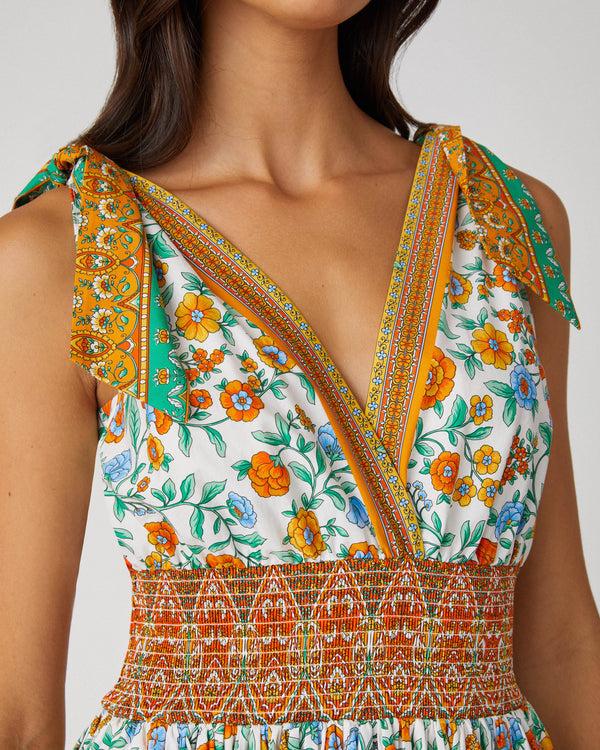 Shoshanna Bree Dress Ivory Multi