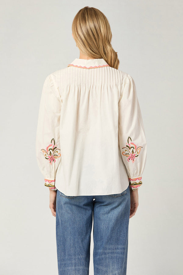 Shoshanna Canyon Top Pink/Sand